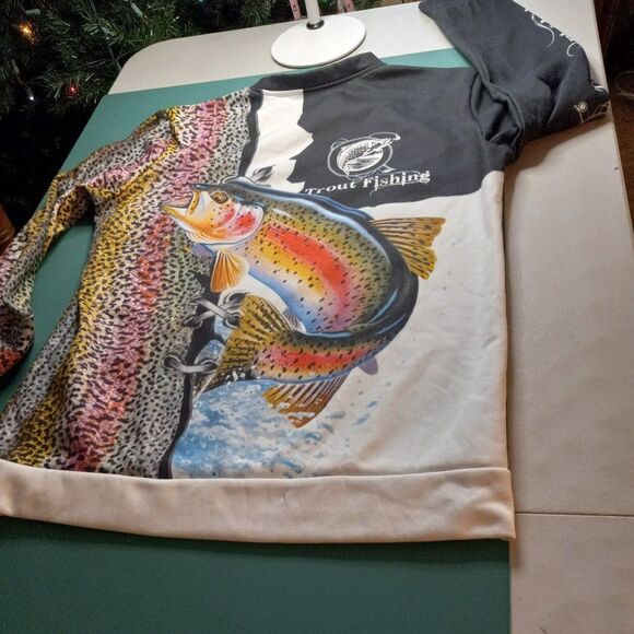 Trout Fishing Sweatshirt - Picture 6 of 6